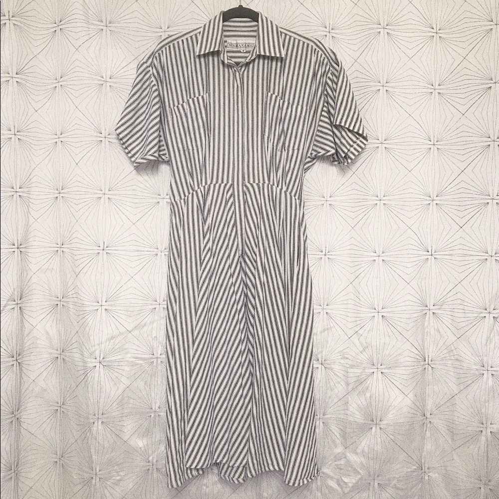 Vintage Norma Kamali Striped Dress